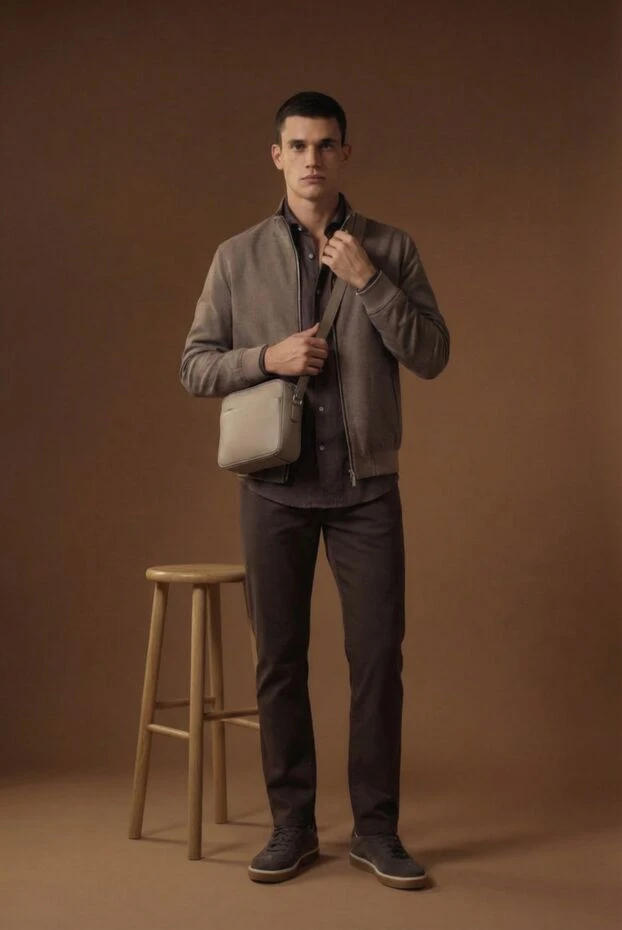 Tombolini мужская бежевая шерстяная куртка 178526 - фото 2