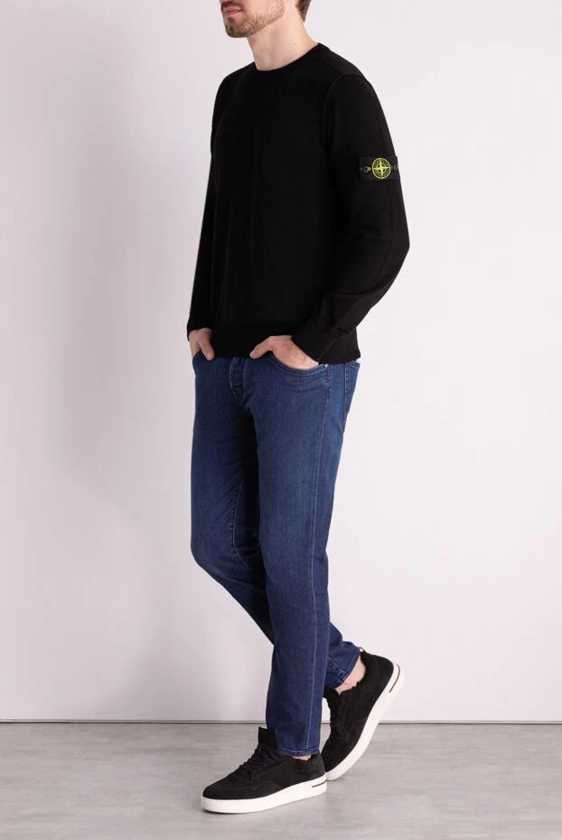 Jacob Cohen джинсы тёмно-синие с плавным градиентом и лёгким выбеливанием
178533 - фото 2