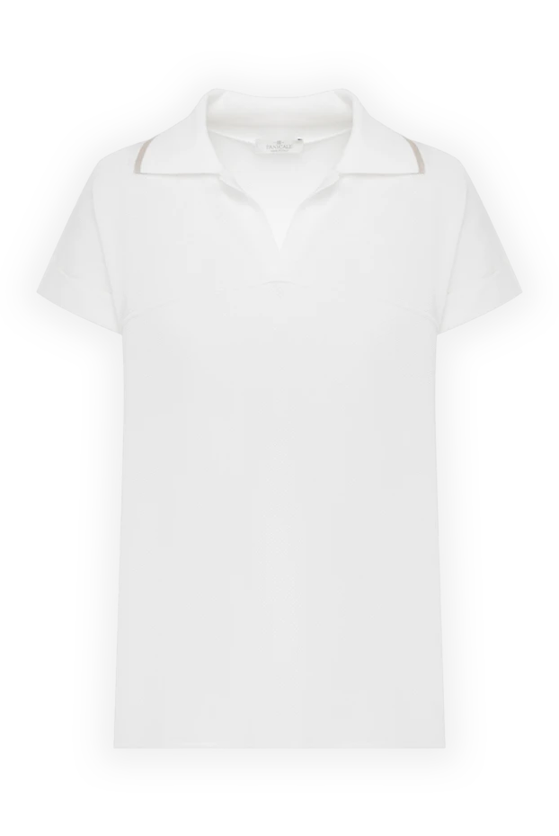 Panicale woman white cotton polo for women купить с ценами и фото 178534 - photo 1