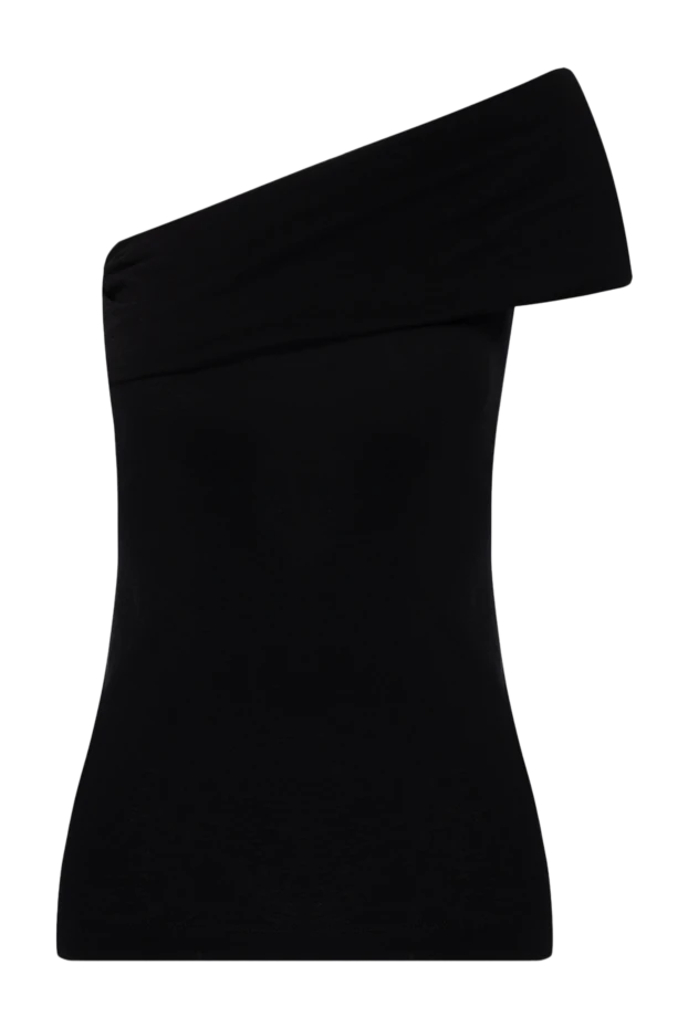 MSGM woman women's black cotton top купить с ценами и фото 178549 - photo 1