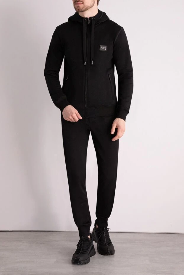 Dolce & Gabbana man men's black walking suit made of cotton купить с ценами и фото 178574 - photo 2