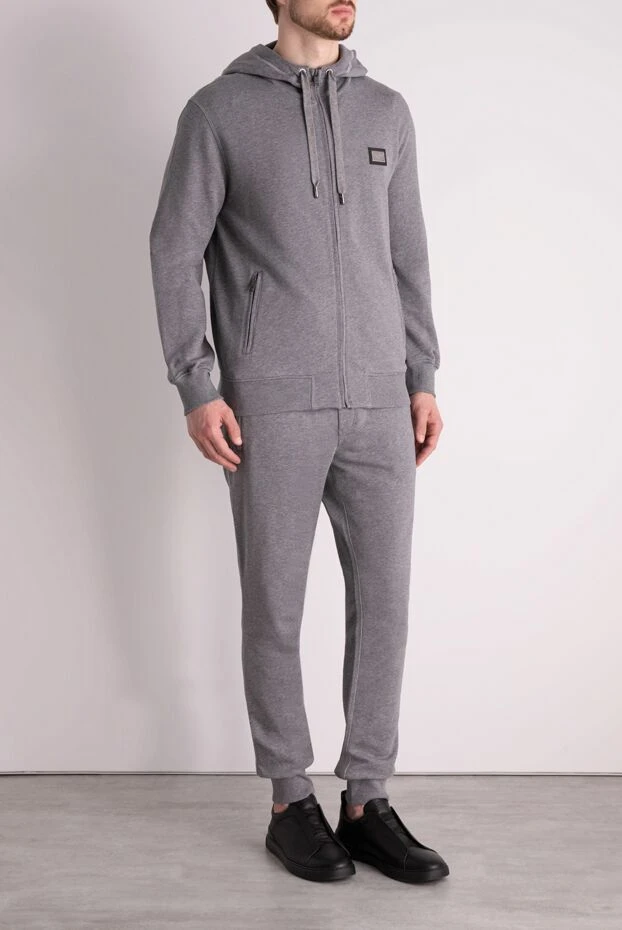 Ermenegildo Zegna man men's sports suit made of cotton and polyester, blue 156211 - photo 3