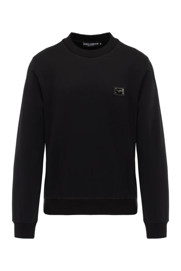 Dolce & Gabbana man cotton sweatshirt black for men купить с ценами и фото 178580 - photo 1