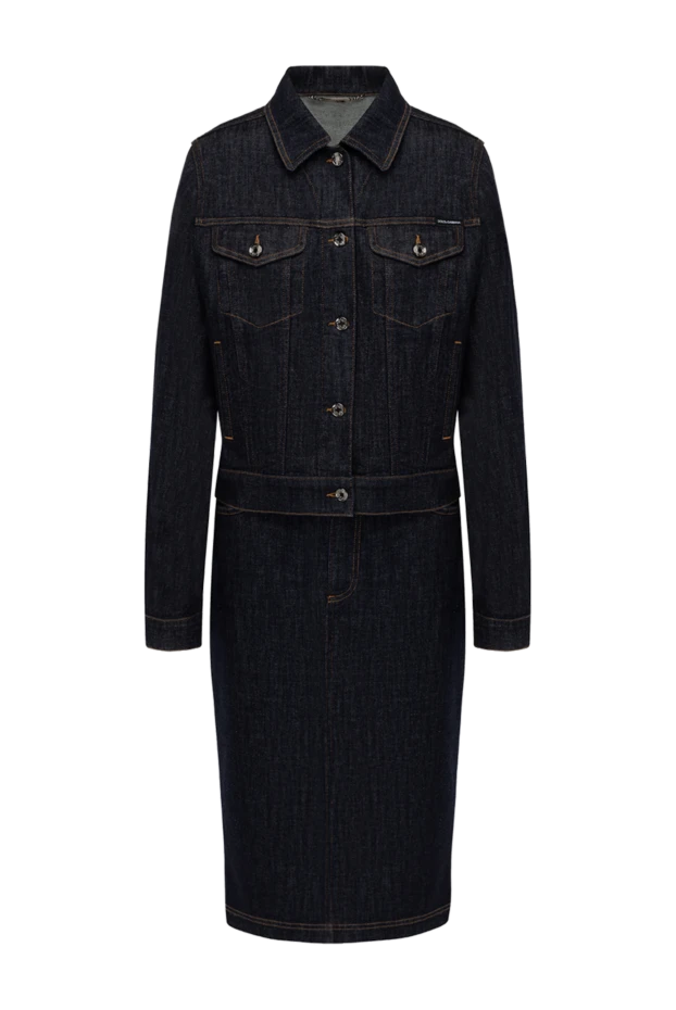 Dolce & Gabbana woman women's blue denim suit with cotton and elastane skirt купить с ценами и фото 178593 - photo 1