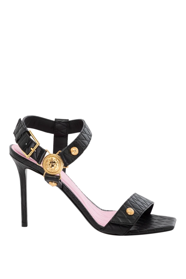 Balmain woman women's black genuine leather sandals купить с ценами и фото 178601 - photo 1