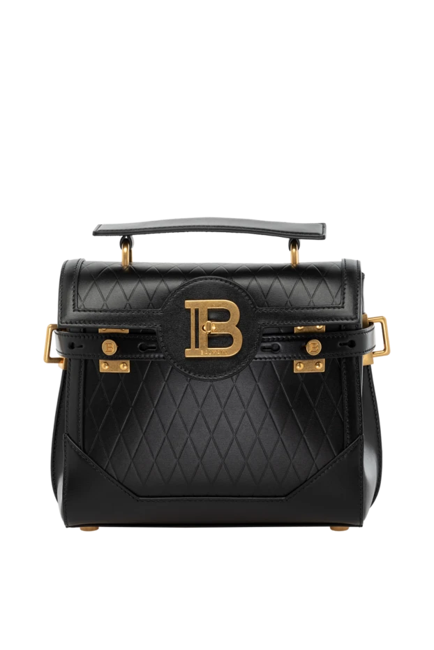 Balmain woman black women's genuine leather bag купить с ценами и фото 178605 - photo 1