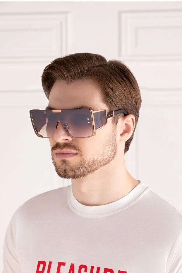 Balmain man pink men's sunglasses made of metal купить с ценами и фото 178628 - photo 2