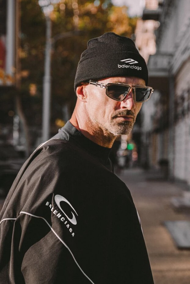 Очки из металла и пластика синие мужские - фото 2