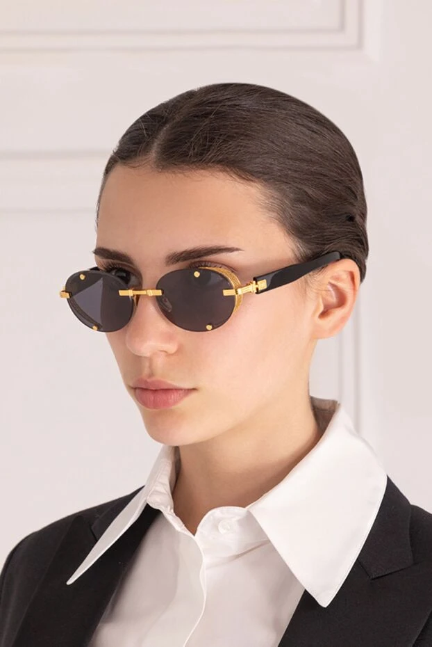 Balmain woman sunglasses for women, yellow, metal купить с ценами и фото 178644 - photo 2