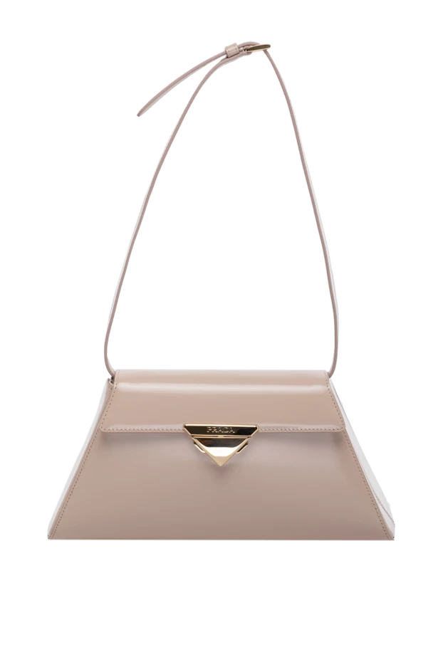 Prada woman beige women's genuine leather bag купить с ценами и фото 178675 - photo 1