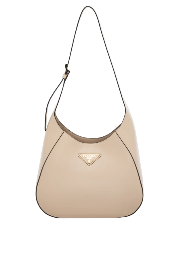 Prada woman beige women's genuine leather bag купить с ценами и фото 178678 - photo 1