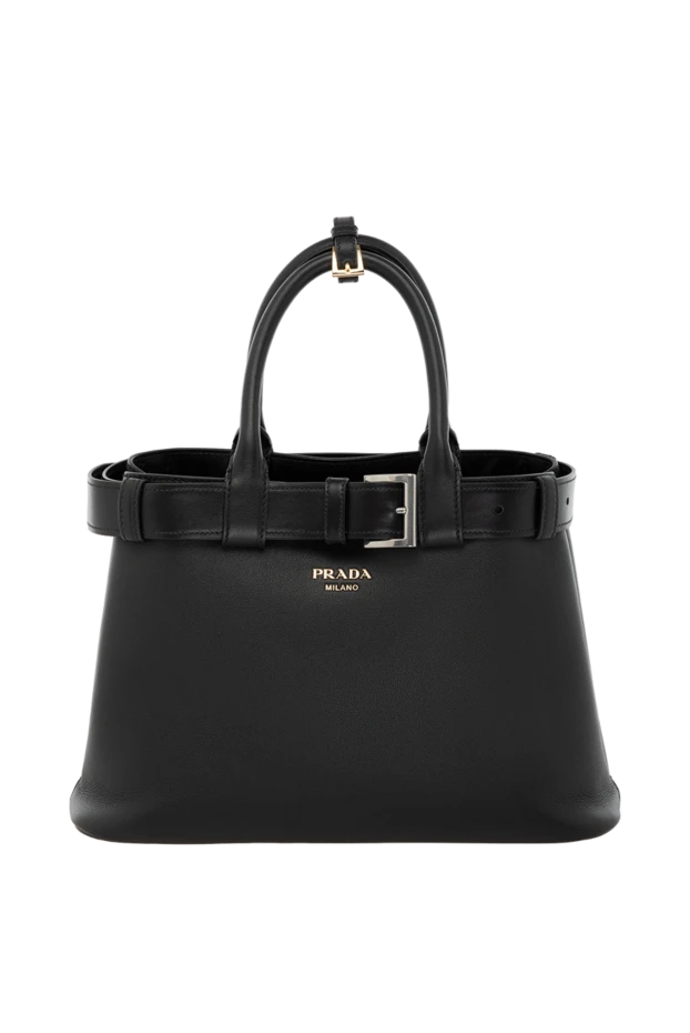 Prada woman black women's genuine leather bag купить с ценами и фото 178683 - photo 1