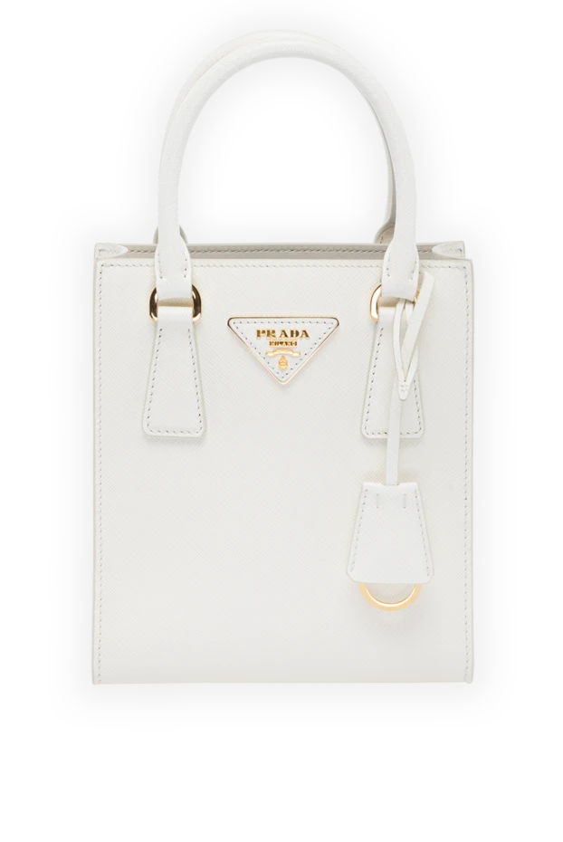 Prada woman women's white genuine leather bag купить с ценами и фото 178685 - photo 1