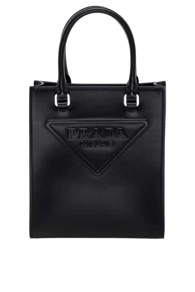 Prada woman women's black genuine leather bag купить с ценами и фото 178687 - photo 1