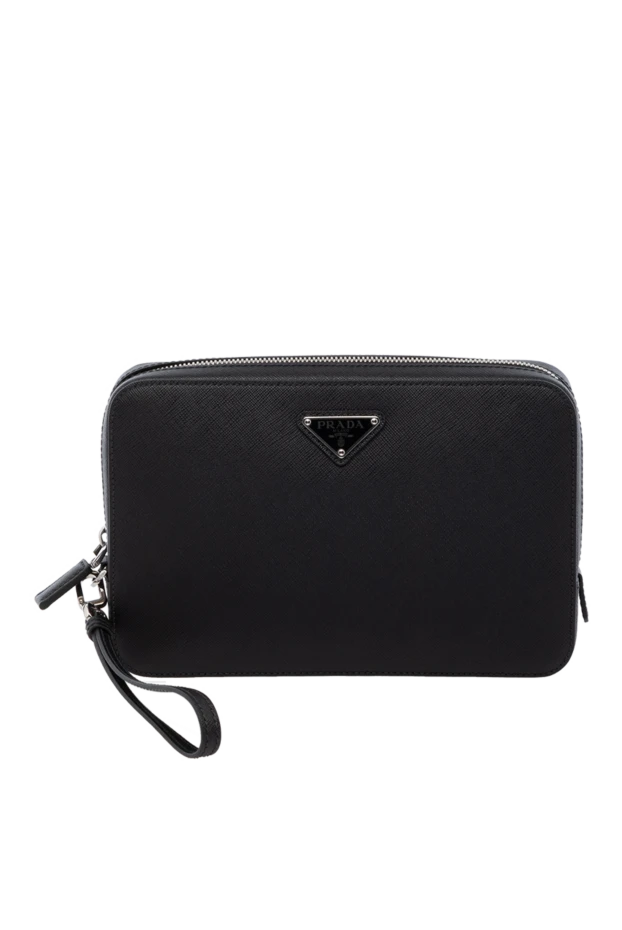 Prada man black men's genuine leather clutch купить с ценами и фото 178697 - photo 1