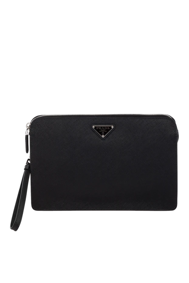 Prada man men's black genuine leather clutch купить с ценами и фото 178700 - photo 1