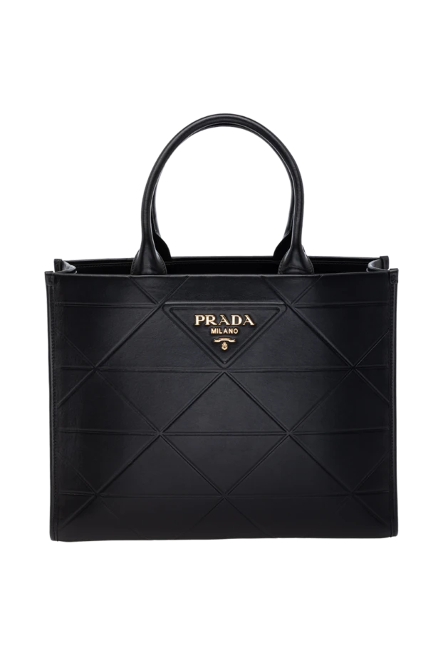 Prada woman black women's genuine leather bag купить с ценами и фото 178705 - photo 1