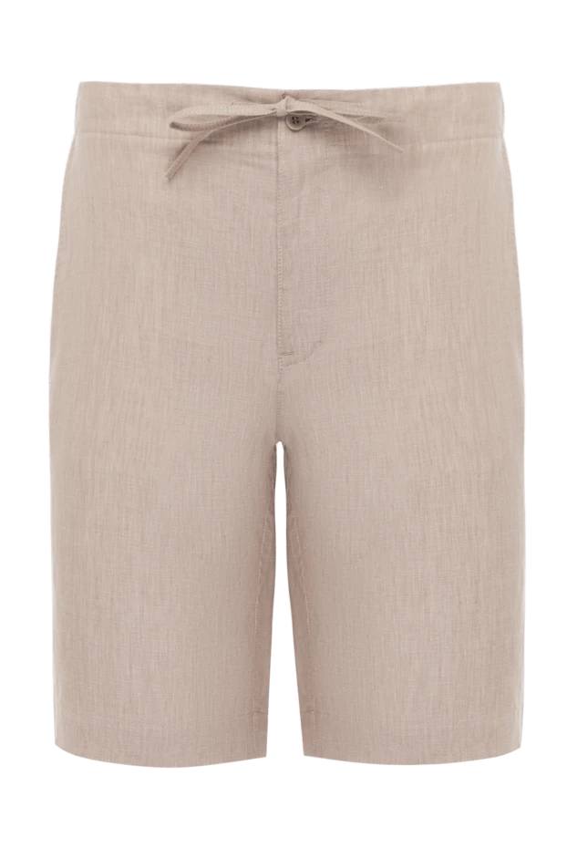 Loro Piana man men's beige linen shorts купить с ценами и фото 178717 - photo 1