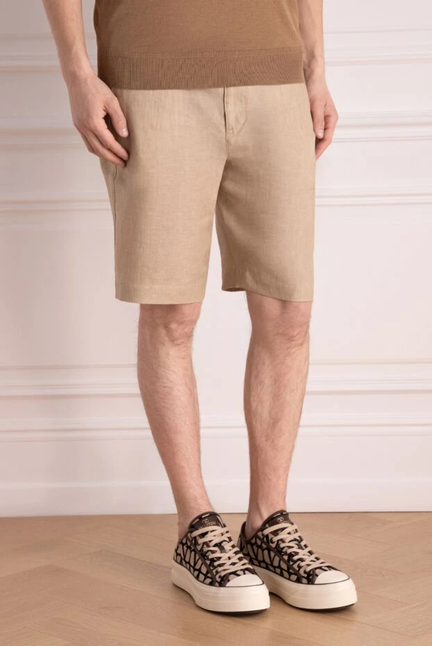 Loro Piana men's beige linen shorts 178717 - photo 3