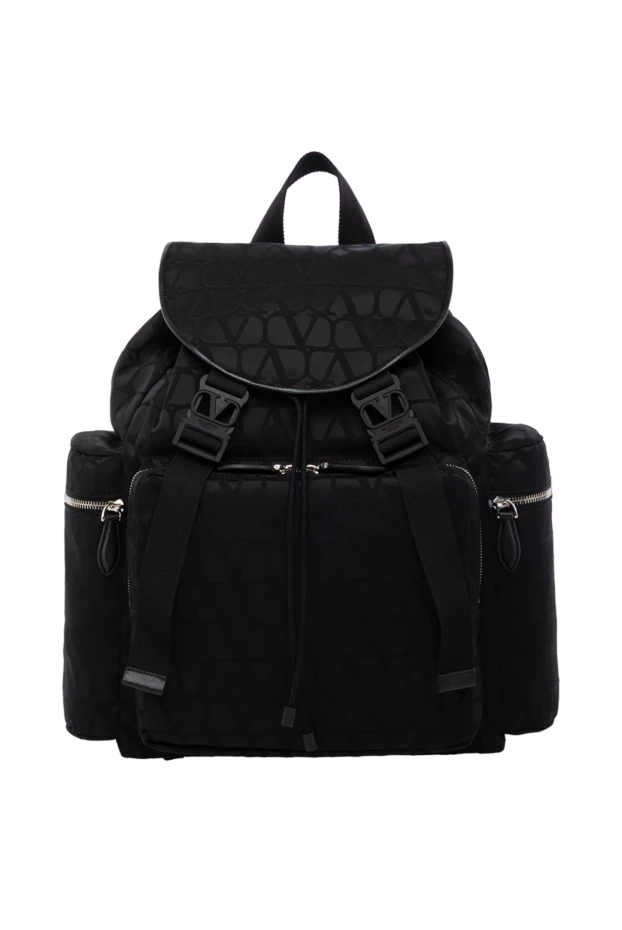 Valentino man black men's backpack made of polyester and cotton купить с ценами и фото 178727 - photo 1