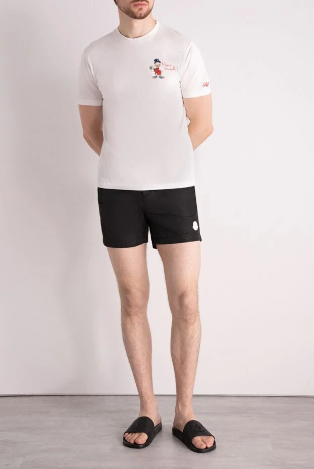 Moncler man men's black beach shorts made of polyamide купить с ценами и фото 178733 - photo 2