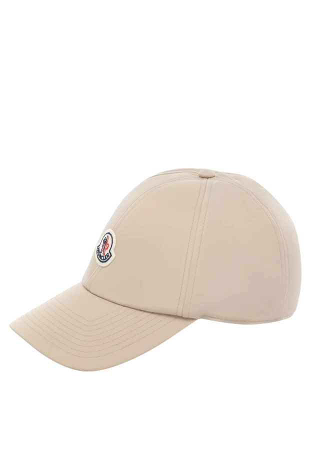 Moncler кепка из хлопка бежевая женская 178740 - фото 3