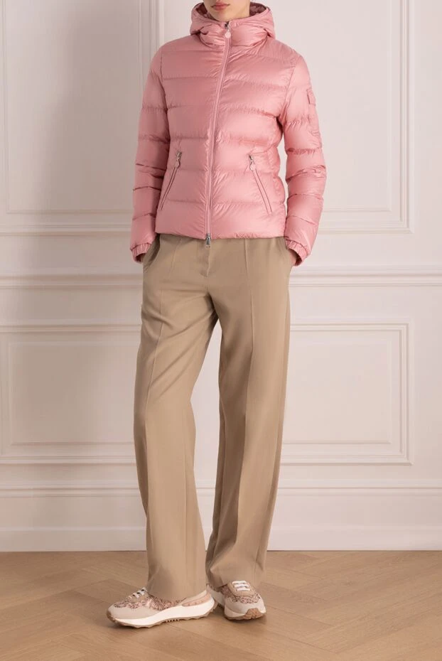 Moncler woman women's pink polyamide jacket купить с ценами и фото 178741 - photo 2