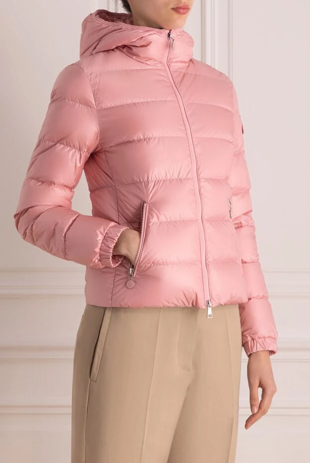 Moncler куртка из полиамида женская розовая 178741 - фото 3