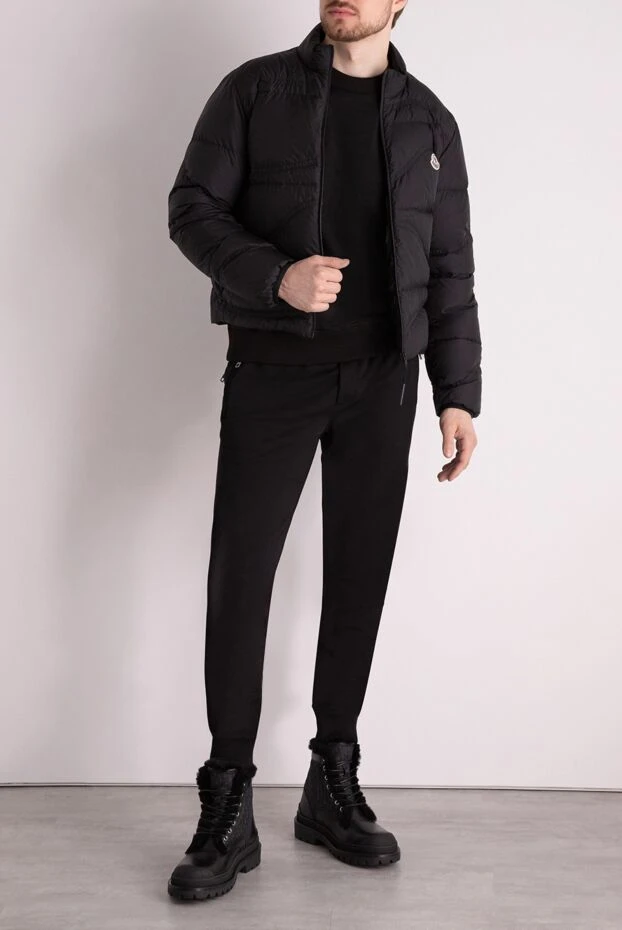 Moncler man black polyamide jacket for men купить с ценами и фото 178743 - photo 2