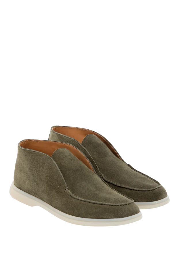 Fleur de Paris жеңіл табаны бар әйелдер зәйтүн күдері биік лоферлері 178762 - фото 3