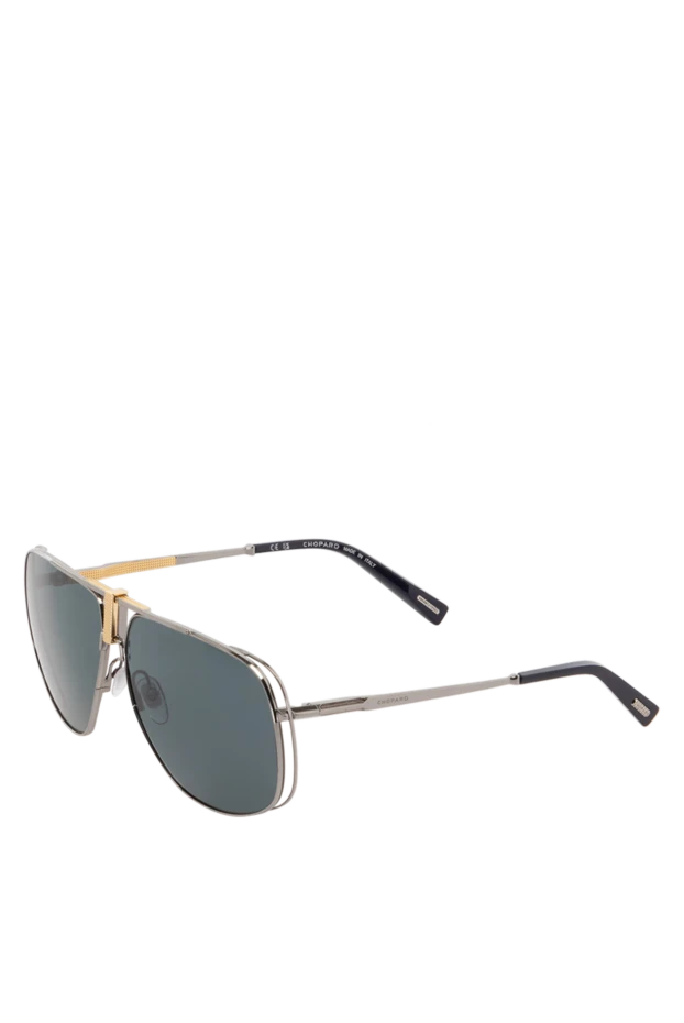 Chopard очки с двойной перемычкой и золотистым акцентом в классическом стиле 178805 - фото 3