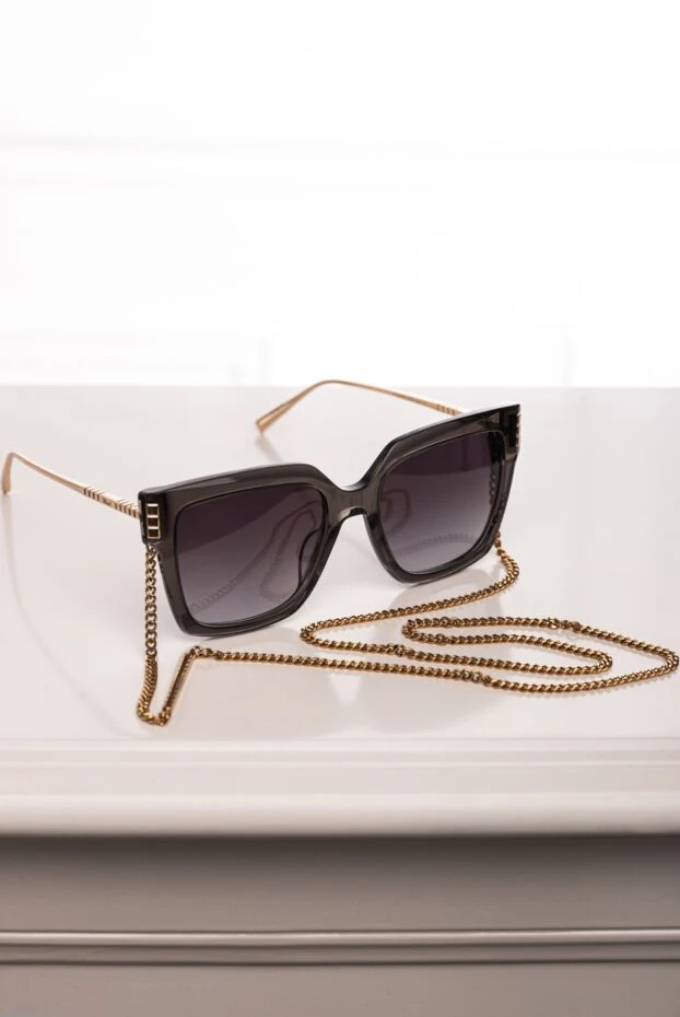 Chopard женские очки премиальные черные с тонкими золотыми дужками
 178806 - фото 3