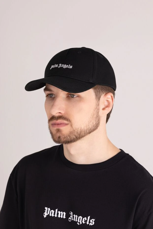 Palm Angels man men's black cotton cap купить с ценами и фото 178827 - photo 2