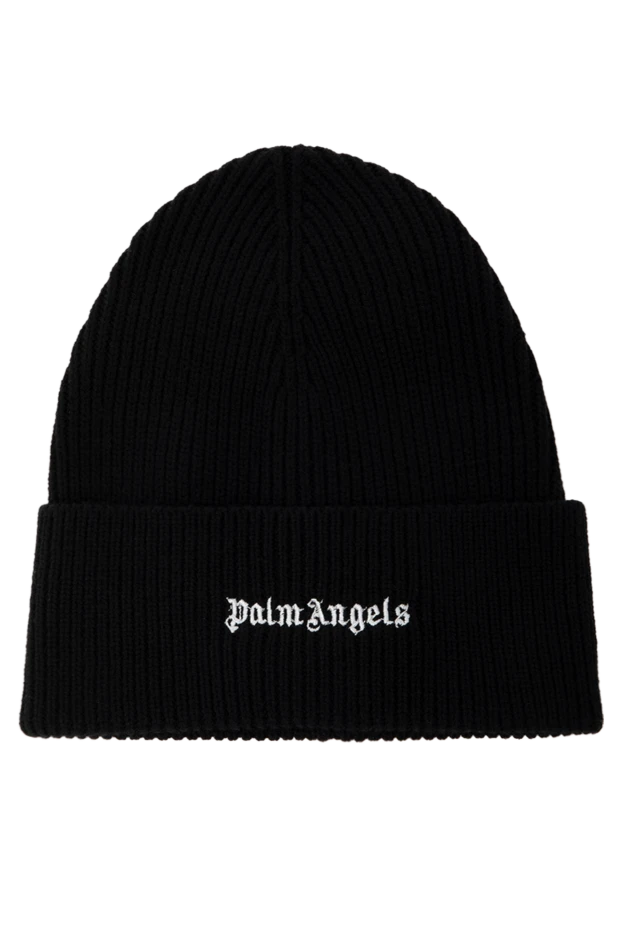 Palm Angels Ерлердікі жүннен және акрилден жасалған қара ерлерге арналған бас киім купить с ценами и фото 178828 - фото 1