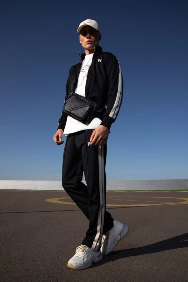 Palm Angels кроссовки из замши белые мужские 178833 - фото 2