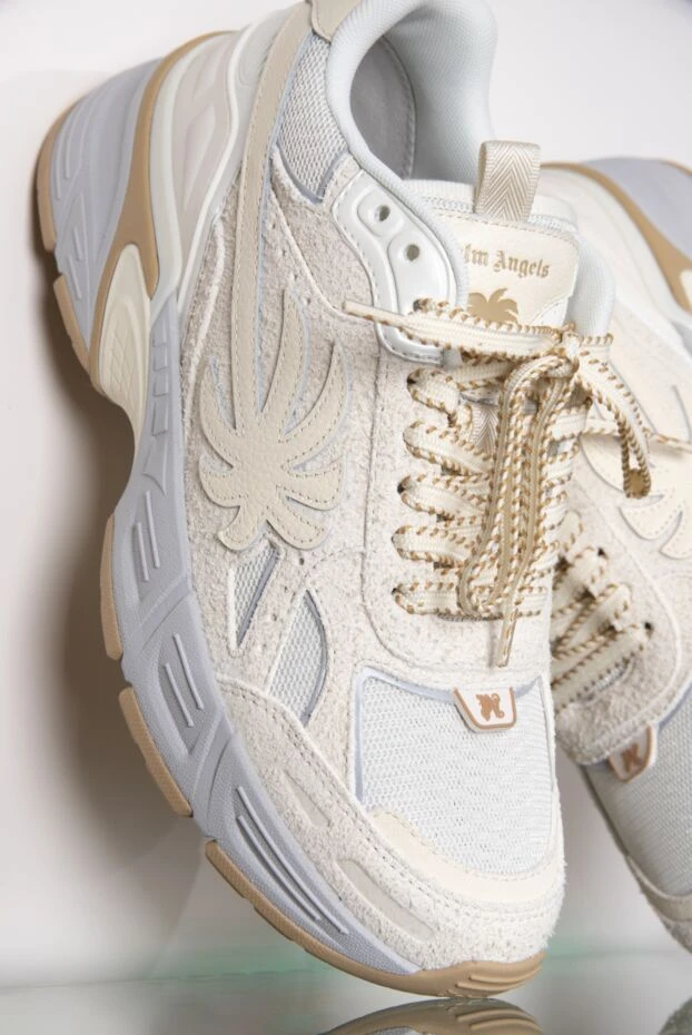 Palm Angels кроссовки из замши белые мужские 178833 - фото 3