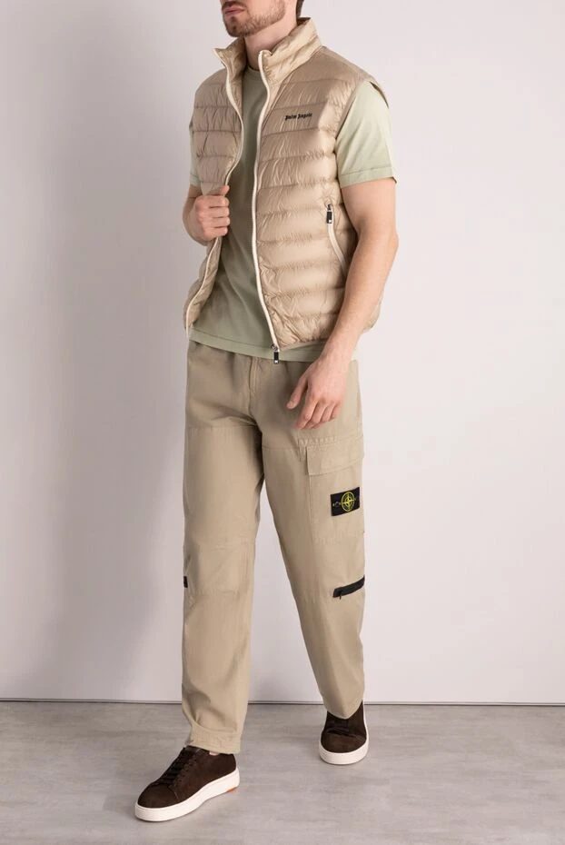 Palm Angels man beige men's vest made of polyamide купить с ценами и фото 178839 - photo 2