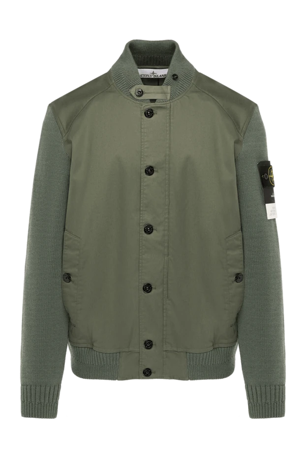 Stone Island мужские куртка зеленая мужская из хлопка купить с ценами и фото 178847 - фото 1