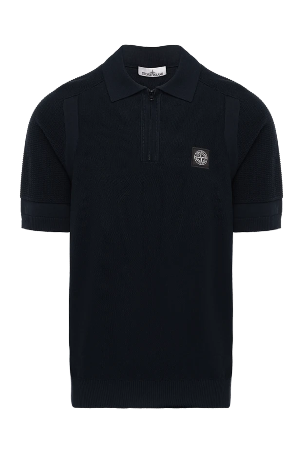 Stone Island man men's blue cotton polo купить с ценами и фото 178854 - photo 1