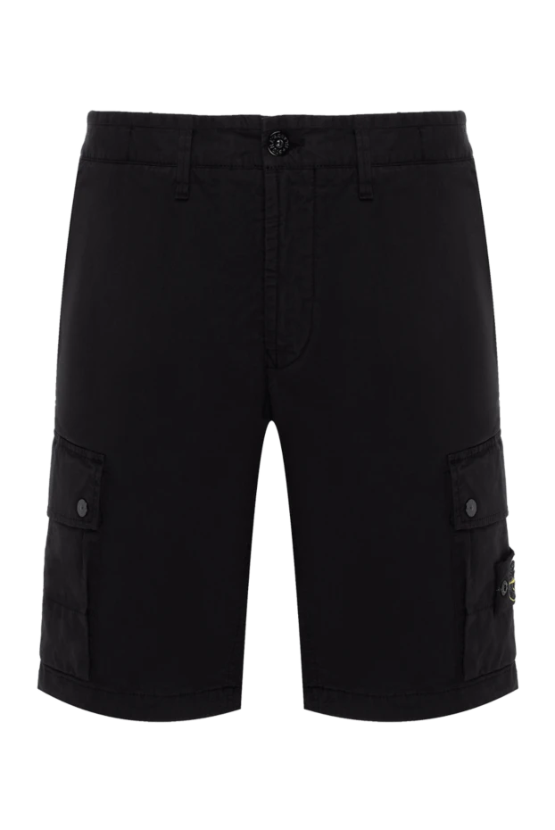 Stone Island man men's black shorts made of cotton and elastane 178861 - photo 1