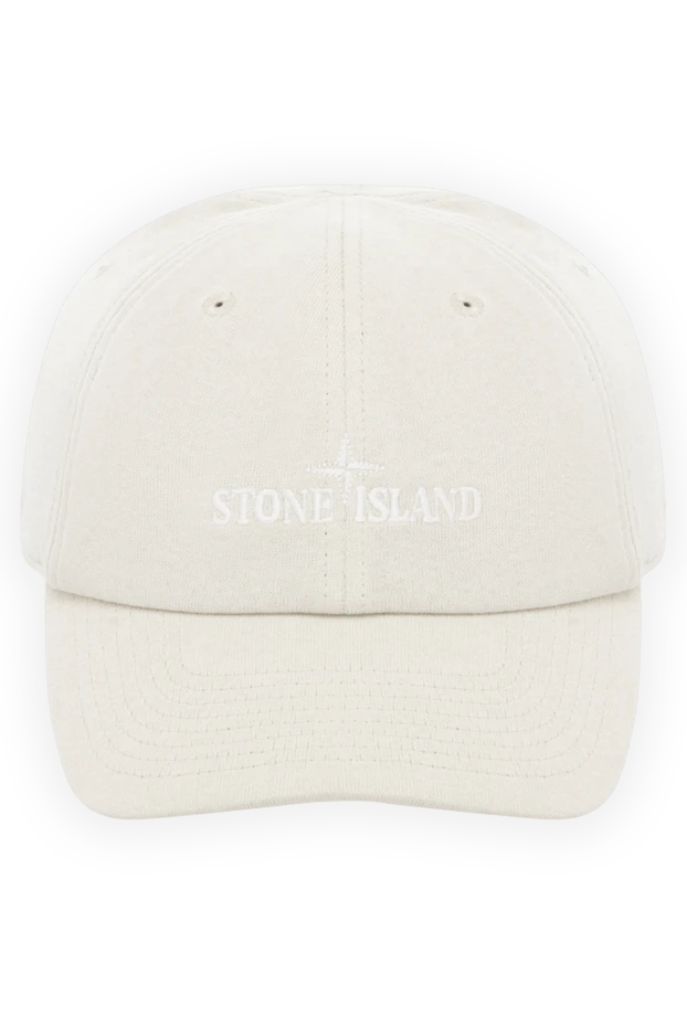 Stone Island man cotton cap for men, beige купить с ценами и фото 178865 - photo 1