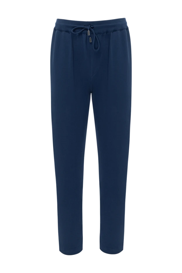 Svevo man blue cotton trousers for men купить с ценами и фото 178873 - photo 1