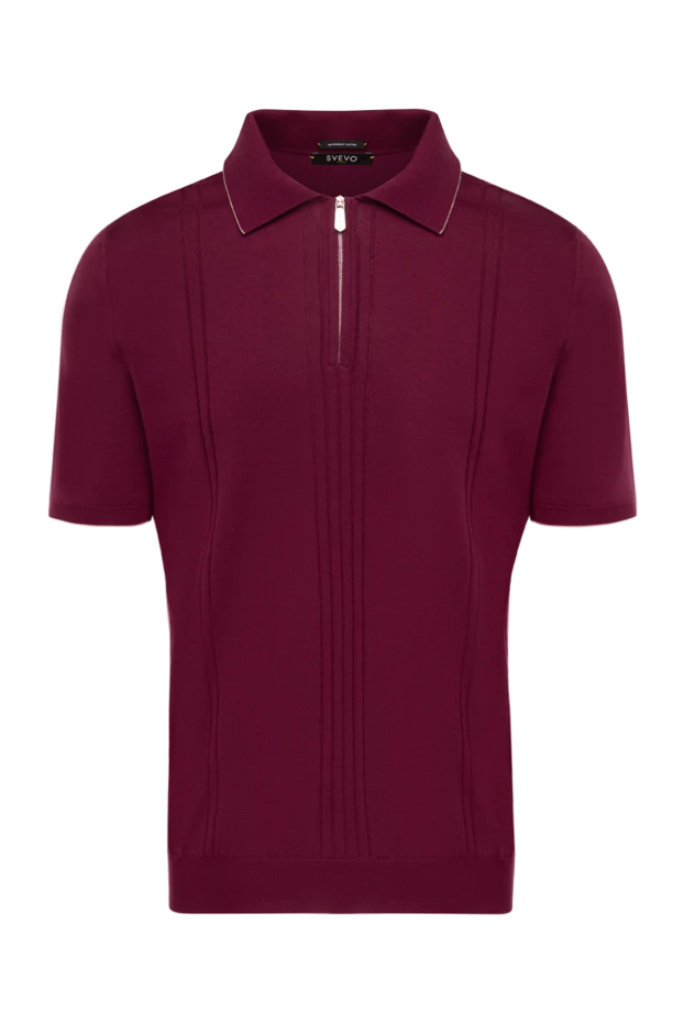 Svevo man men's cotton polo, burgundy купить с ценами и фото 178876 - photo 1