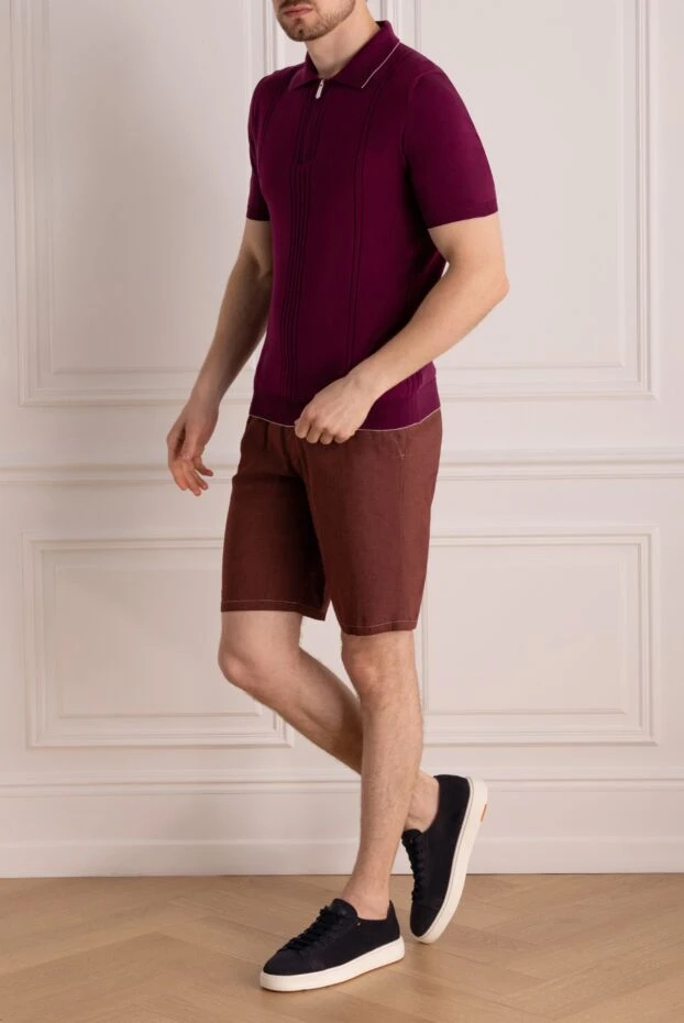 Svevo man men's cotton polo, burgundy купить с ценами и фото 178876 - photo 2