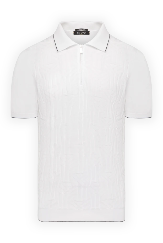 Svevo man men's white cotton polo купить с ценами и фото 178880 - photo 1