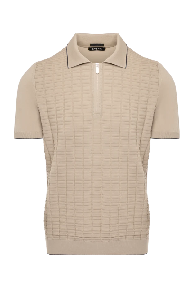 Svevo man cotton polo for men, beige купить с ценами и фото 178881 - photo 1