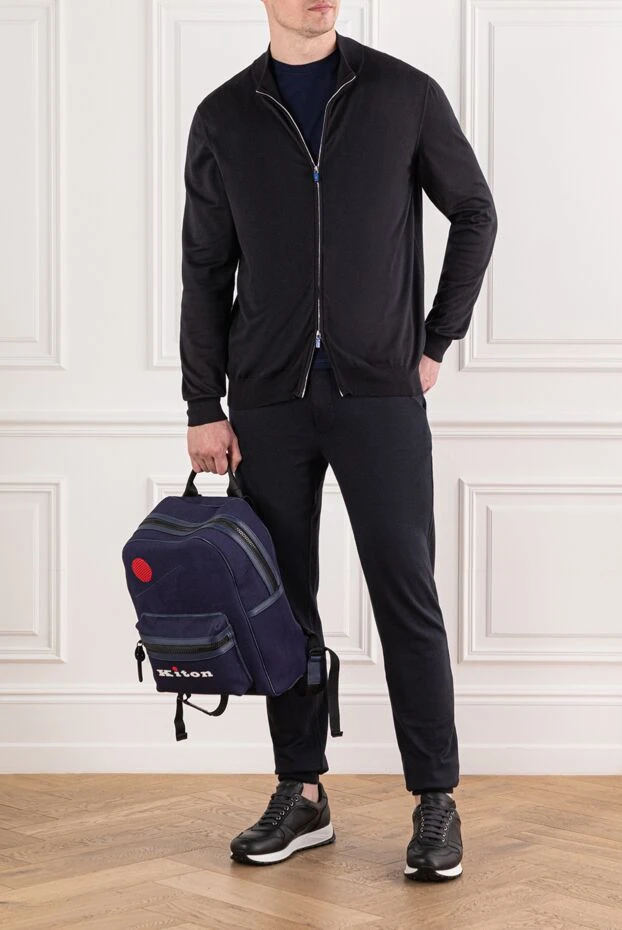 Svevo сыдырмасы бар қара мақта бомбер кардиган 178886 - фото 2