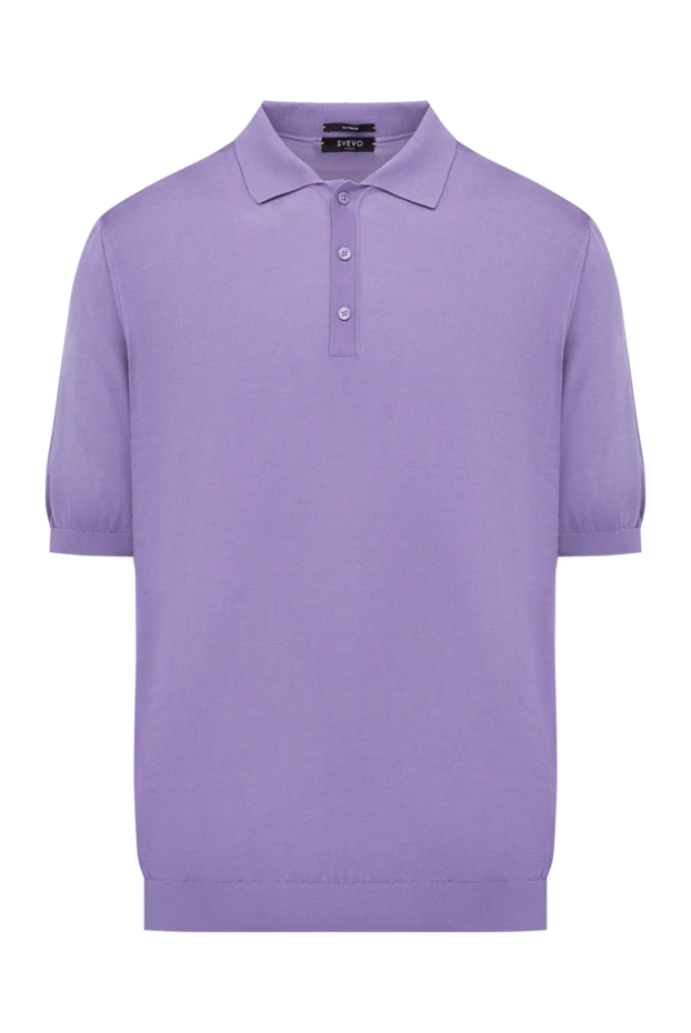 Svevo man men's purple silk polo купить с ценами и фото 178888 - photo 1