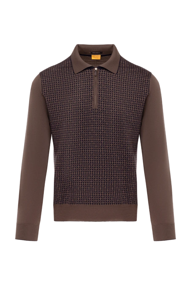 Svevo man men's brown long sleeve wool polo купить с ценами и фото 178889 - photo 1