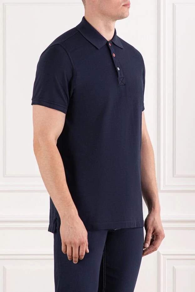 Kiton мақта түймелері бар ерлер көк полосы 178899 - фото 3